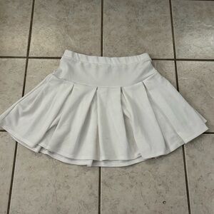 Caution To The Wind White Mini Skirt